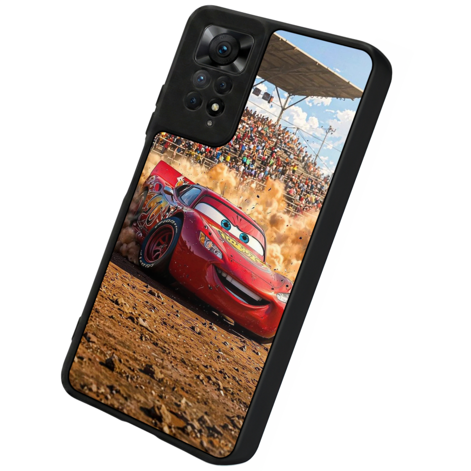 Xiaomi Redmi Note 12 Pro Uyumlu Şimsek McQueen Tasarımlı Glossy Premium Kılıf