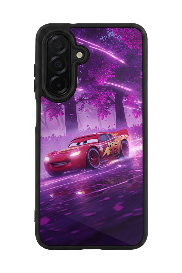 Samsung Galaxy A26 Uyumlu Şimsek McQueen Tasarımlı Glossy Premium Kılıf