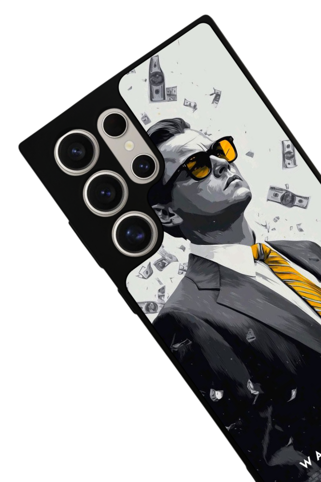 Samsung Galaxy S23 Ultra Uyumlu TheWolf Tasarımlı Glossy Premium Kılıf