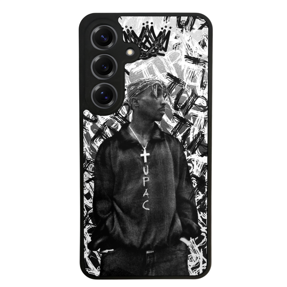 Samsung Galaxy S25 Uyumlu Tupac Tasarımlı Glossy Premium Kılıf