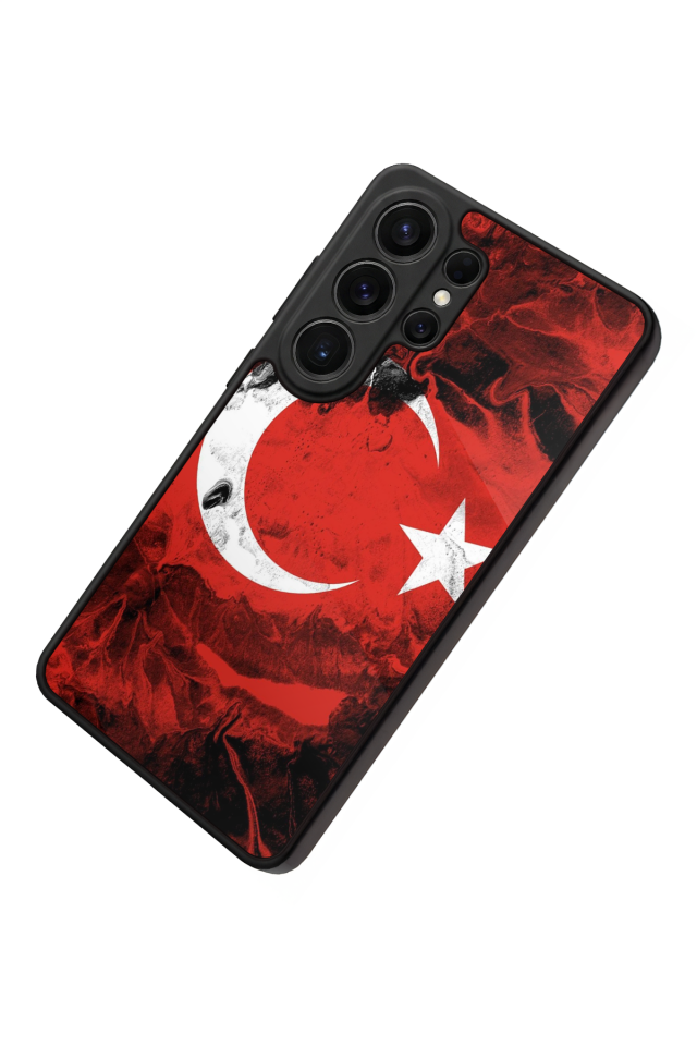 Samsung Galaxy S26 Ultra Uyumlu Türk Bayragi Tasarımlı Glossy Premium Kılıf