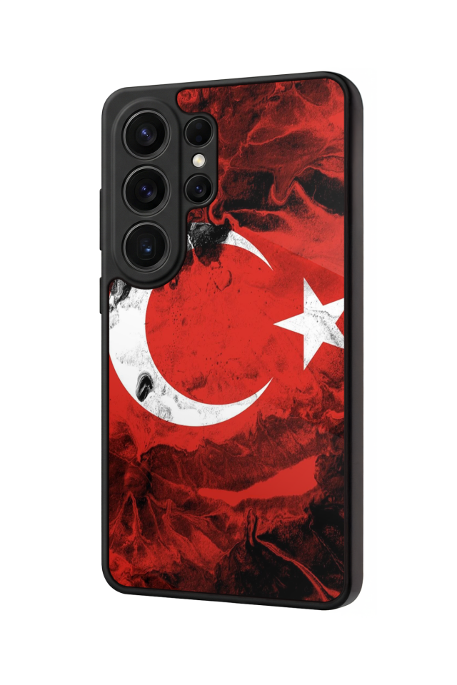 Samsung Galaxy S26 Ultra Uyumlu Türk Bayragi Tasarımlı Glossy Premium Kılıf