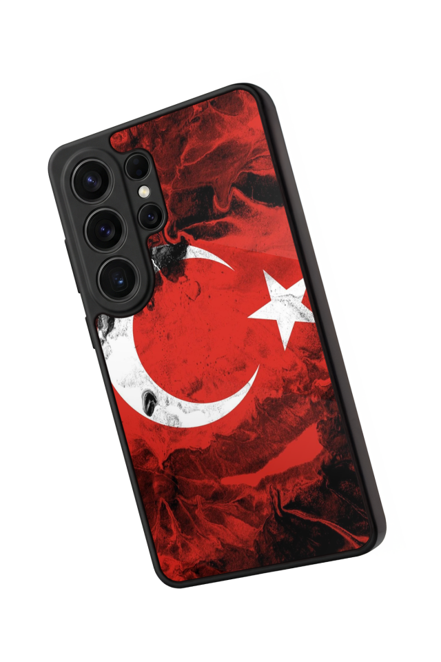 Samsung Galaxy S26 Ultra Uyumlu Türk Bayragi Tasarımlı Glossy Premium Kılıf