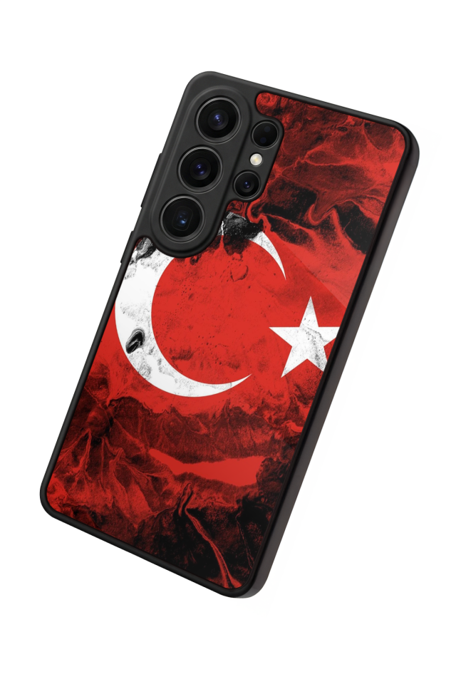 Samsung Galaxy S26 Ultra Uyumlu Türk Bayragi Tasarımlı Glossy Premium Kılıf