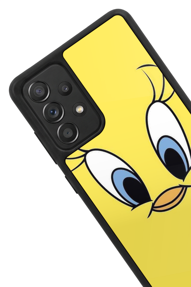 Samsung Galaxy A72 Uyumlu Tweety Tasarımlı Glossy Premium Kılıf