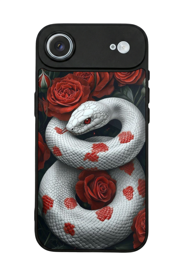 iPhone 17 Air Uyumlu Yılan Tasarımlı Glossy Premium Kılıf