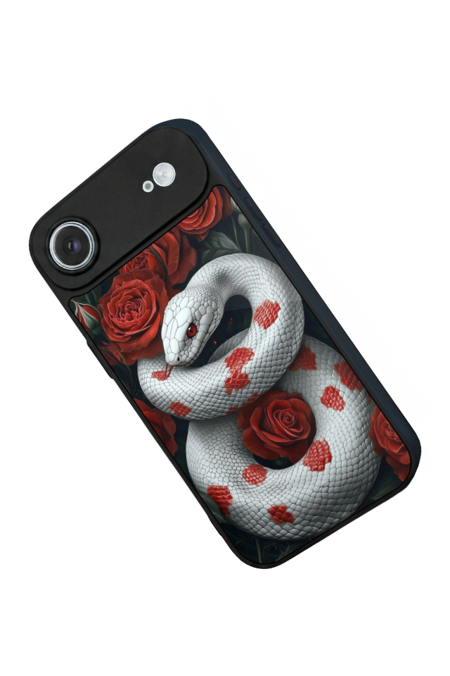 iPhone 17 Air Uyumlu Yılan Tasarımlı Glossy Premium Kılıf