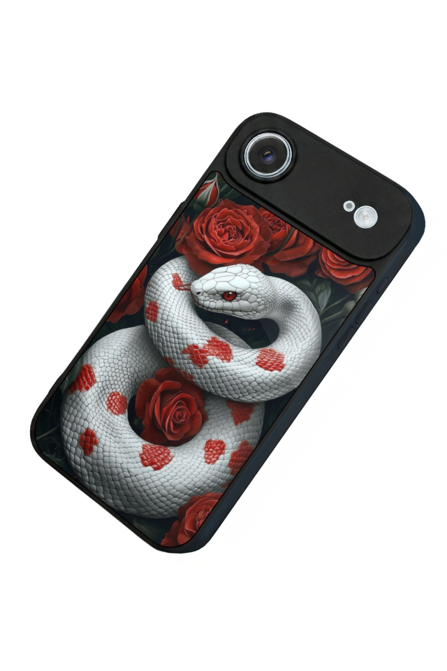 iPhone 17 Air Uyumlu Yılan Tasarımlı Glossy Premium Kılıf