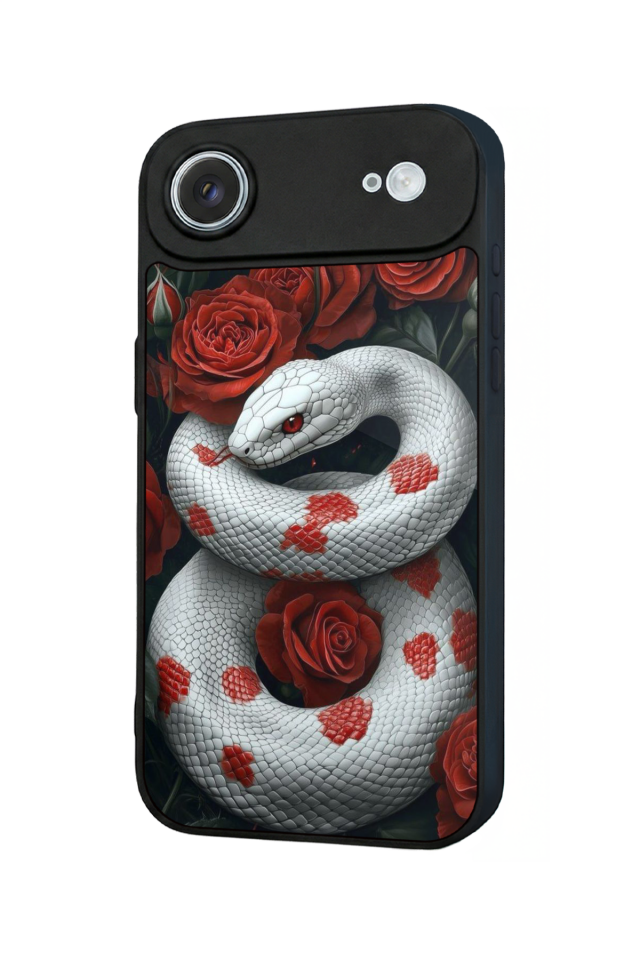 iPhone 17 Air Uyumlu Yılan Tasarımlı Glossy Premium Kılıf