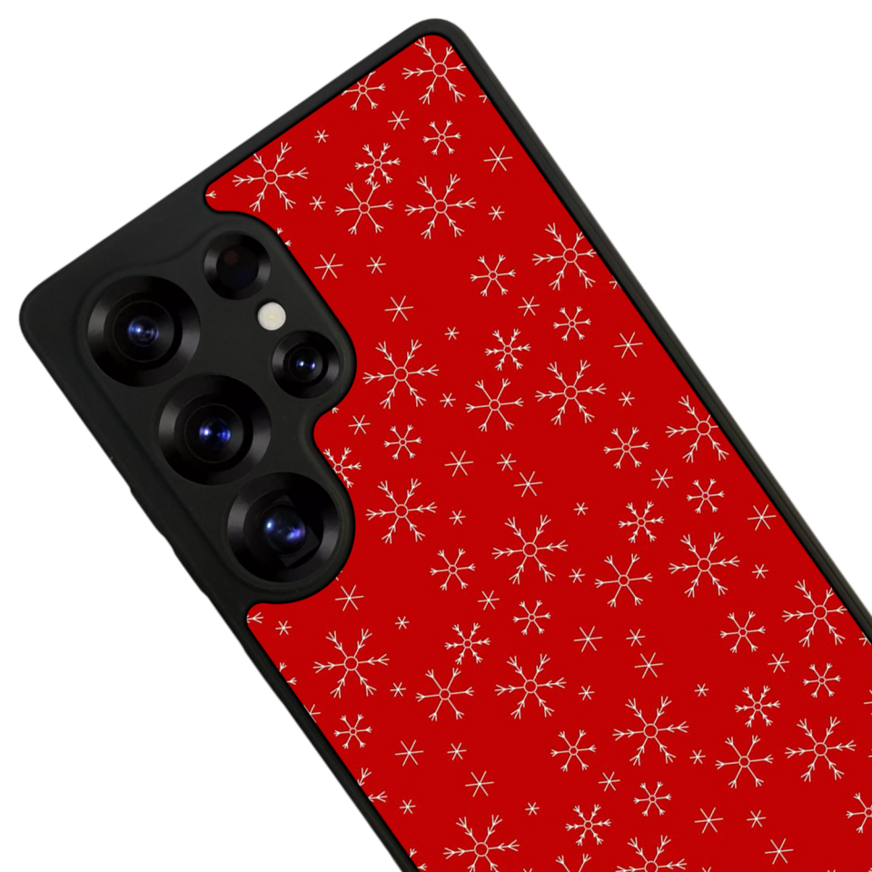Samsung Galaxy S25 Ultra Uyumlu Yilbasi Christmas Tasarımlı Glossy Premium Kılıf