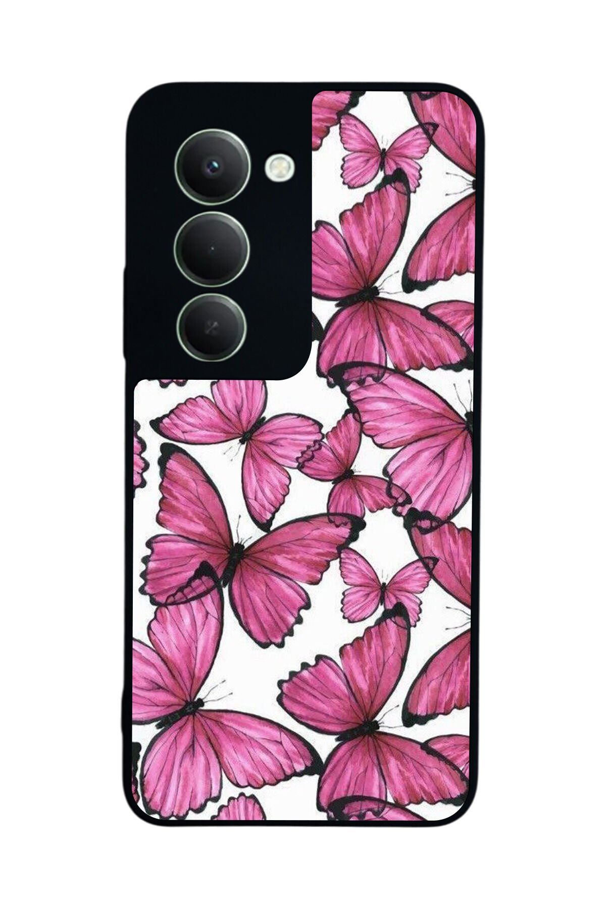 Xiaomi Redmi 15 5G Uyumlu Kelebek Tasarımlı Glossy Premium Kılıf