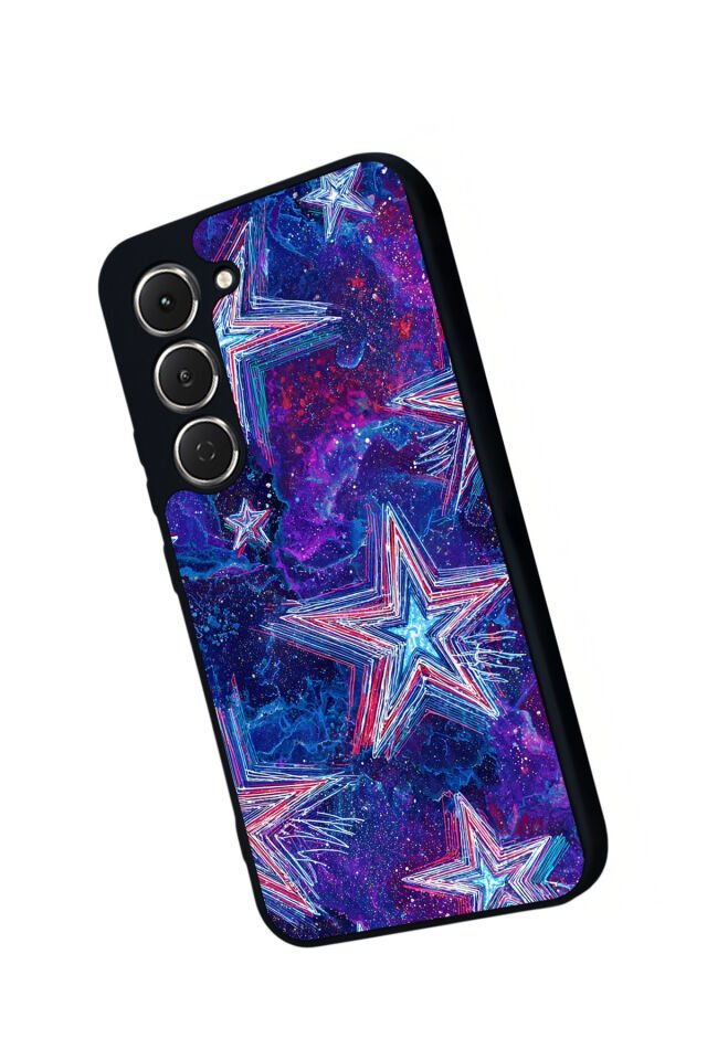 Tecno Spark 40 Pro Uyumlu Retro Yildizlar Tasarımlı Glossy Premium Kılıf