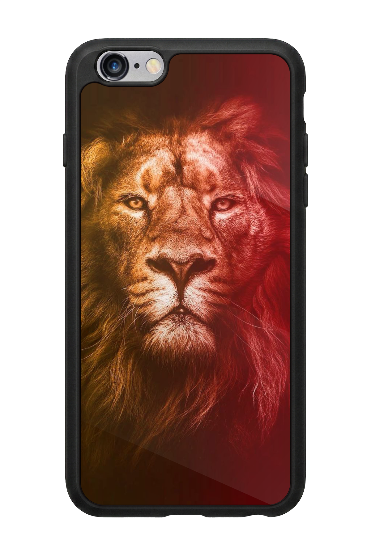 iPhone 6s Plus Uyumlu Aslan Tasarımlı Glossy Premium Kılıf