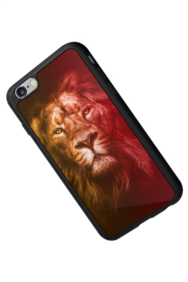 iPhone 6s Plus Uyumlu Aslan Tasarımlı Glossy Premium Kılıf