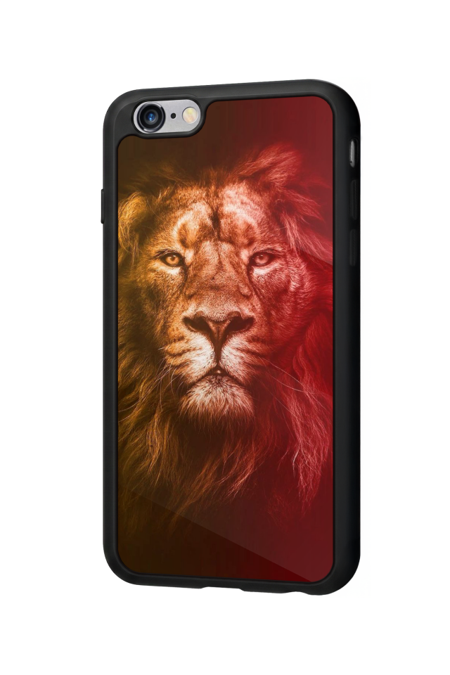 iPhone 6s Plus Uyumlu Aslan Tasarımlı Glossy Premium Kılıf