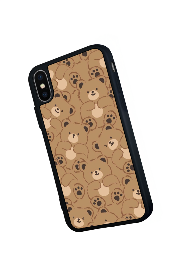 iPhone X/ XS Uyumlu Ayı Tasarımlı Glossy Premium Kılıf