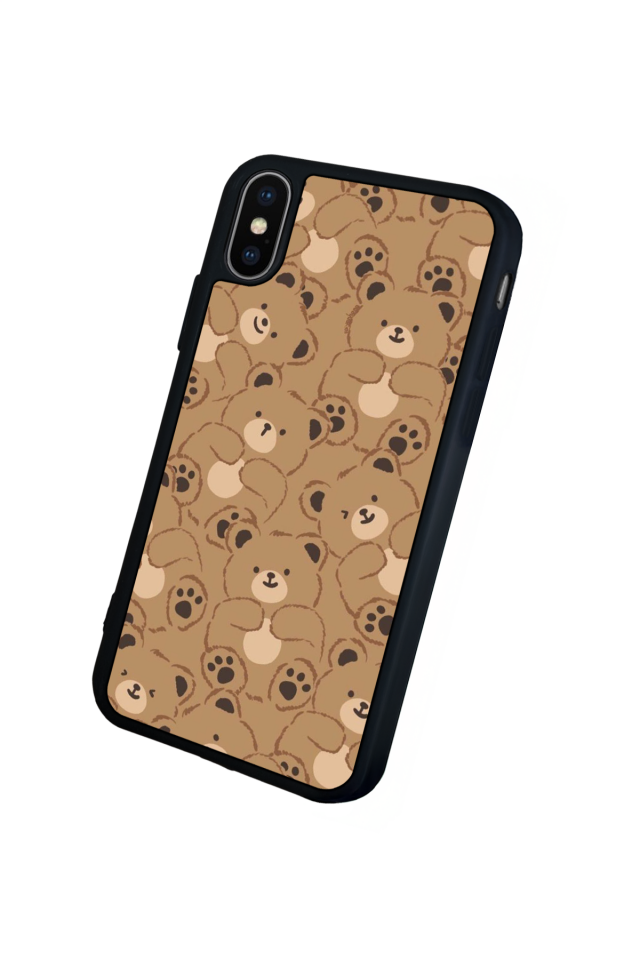 iPhone X/ XS Uyumlu Ayı Tasarımlı Glossy Premium Kılıf