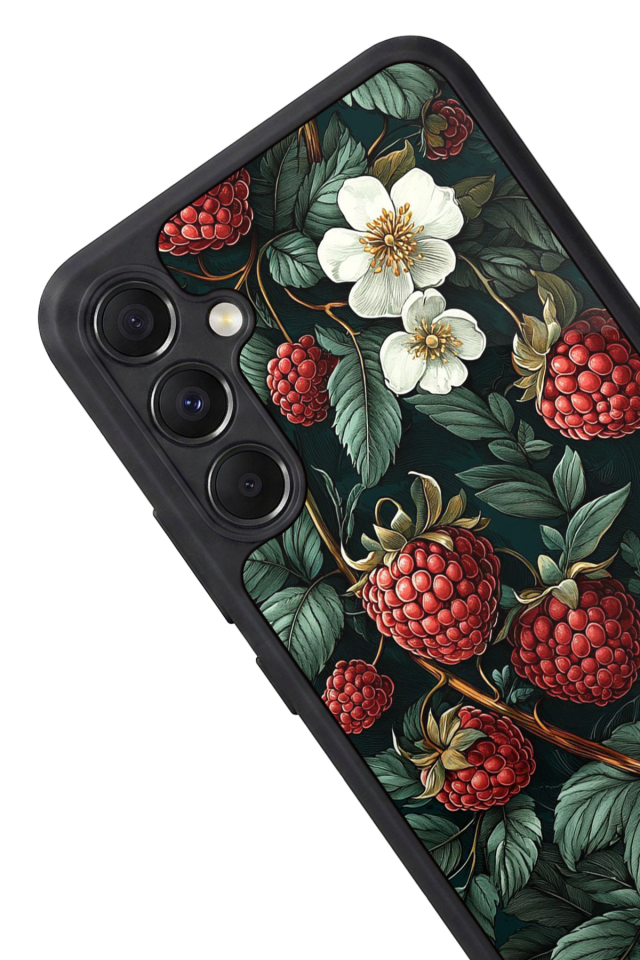 Samsung Galaxy A34 Uyumlu Botanik Tasarımlı Glossy Premium Kılıf