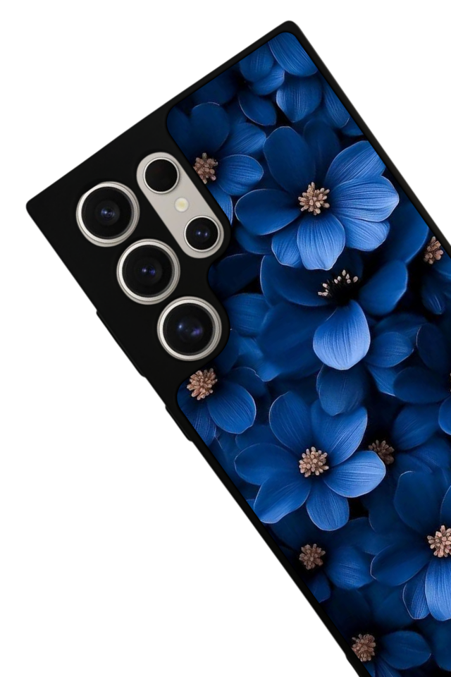 Samsung Galaxy S22 Ultra Uyumlu Cicek Tasarımlı Glossy Premium Kılıf