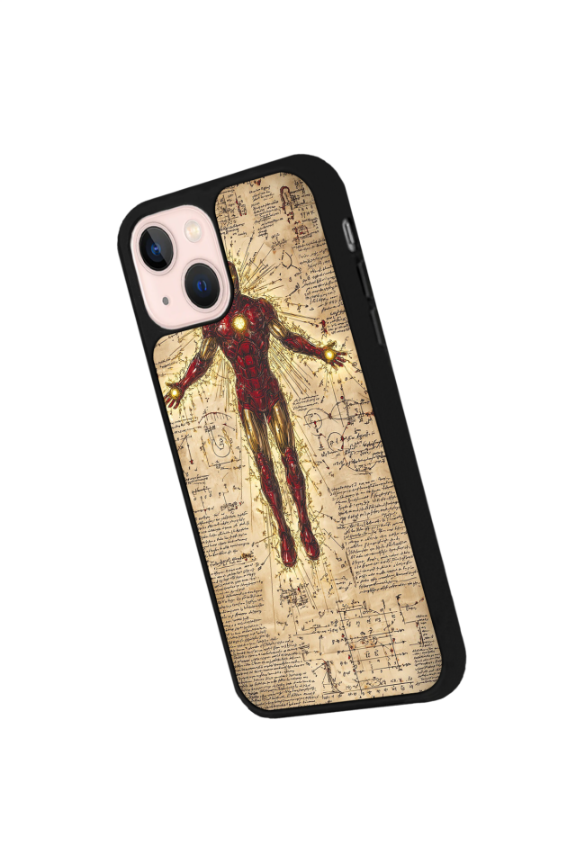 iPhone 13 Mini Uyumlu Iron Man ( Demir Adam ) Tasarımlı Glossy Premium Kılıf