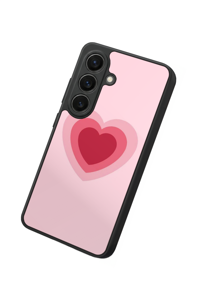 Samsung Galaxy S26 Uyumlu Kalp Love Tasarımlı Glossy Premium Kılıf