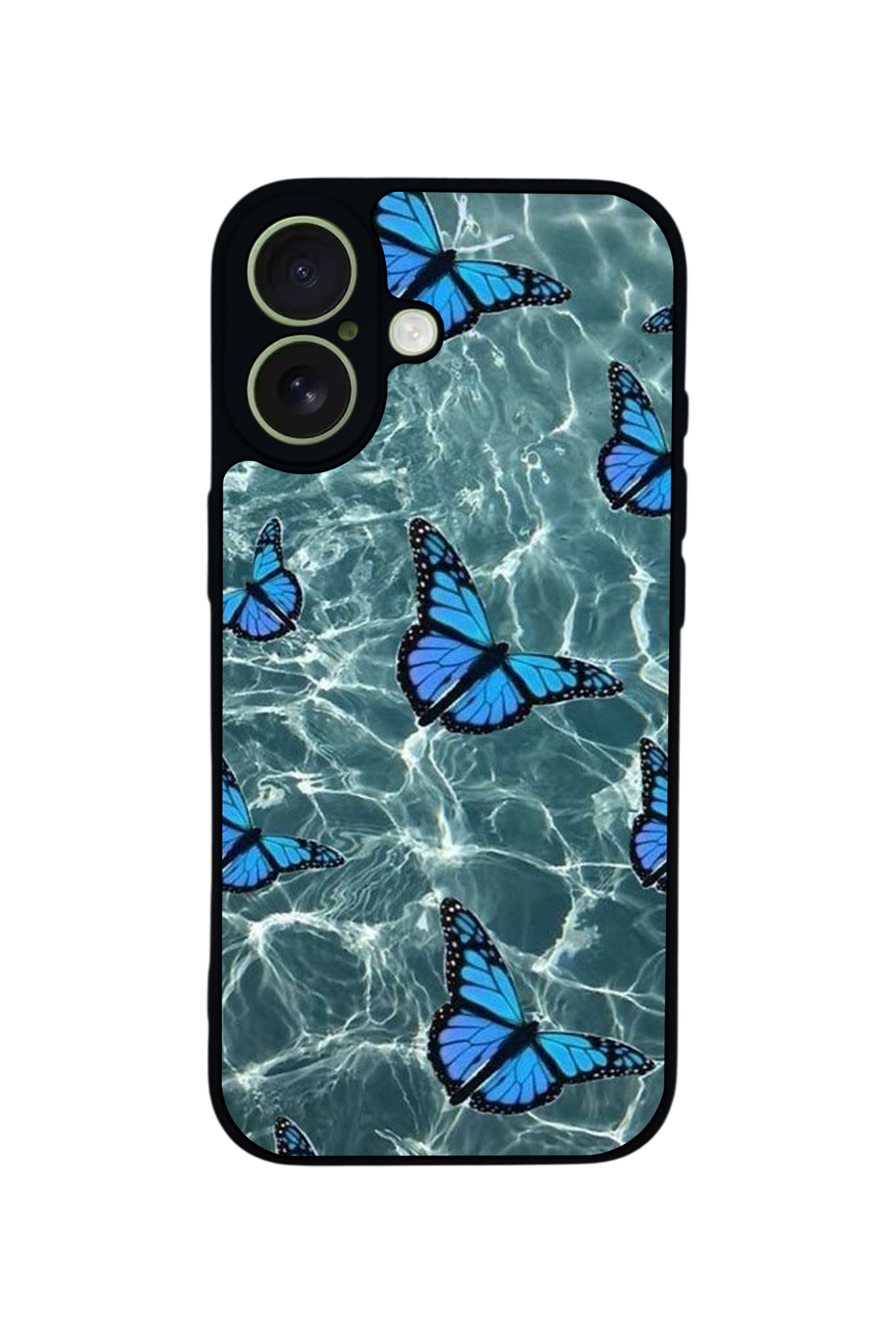 iPhone 17 Uyumlu Kelebek Tasarımlı Glossy Premium Kılıf