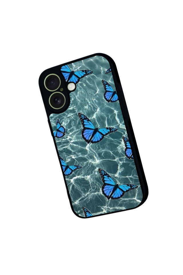 iPhone 17 Uyumlu Kelebek Tasarımlı Glossy Premium Kılıf