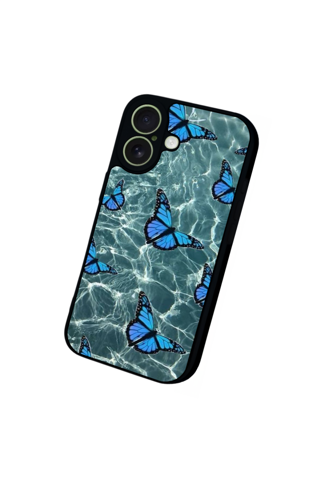 iPhone 17 Uyumlu Kelebek Tasarımlı Glossy Premium Kılıf