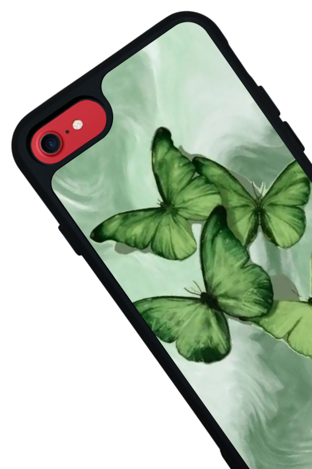 iPhone 7 Uyumlu Kelebek Tasarımlı Glossy Premium Kılıf