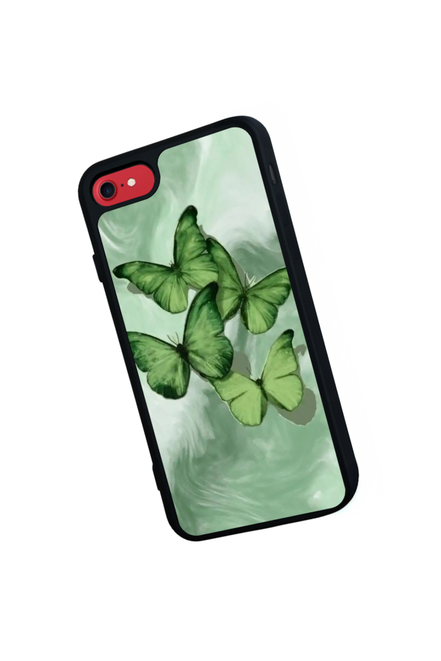 iPhone 7 Uyumlu Kelebek Tasarımlı Glossy Premium Kılıf
