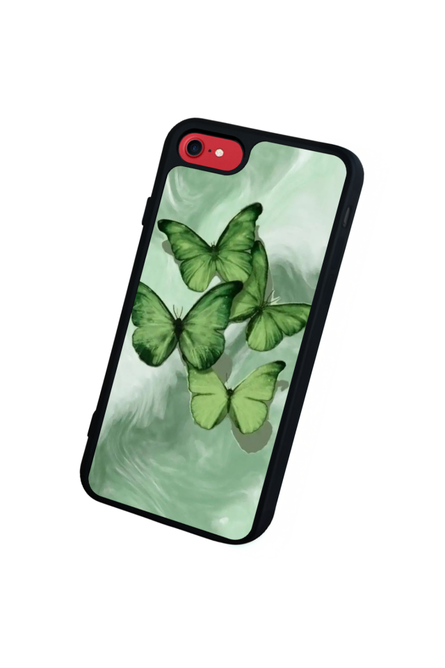 iPhone 7 Uyumlu Kelebek Tasarımlı Glossy Premium Kılıf