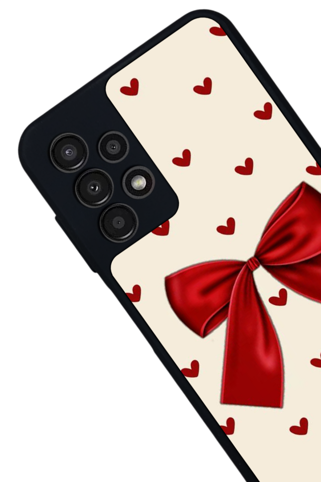 Samsung Galaxy A23 Uyumlu Kurdele Tasarımlı Glossy Premium Kılıf