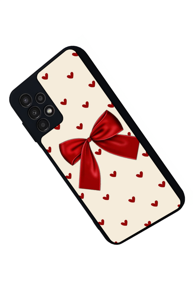 Samsung Galaxy A23 Uyumlu Kurdele Tasarımlı Glossy Premium Kılıf