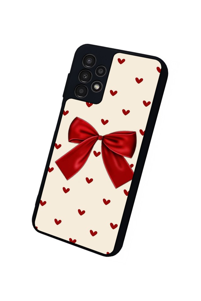 Samsung Galaxy A23 Uyumlu Kurdele Tasarımlı Glossy Premium Kılıf