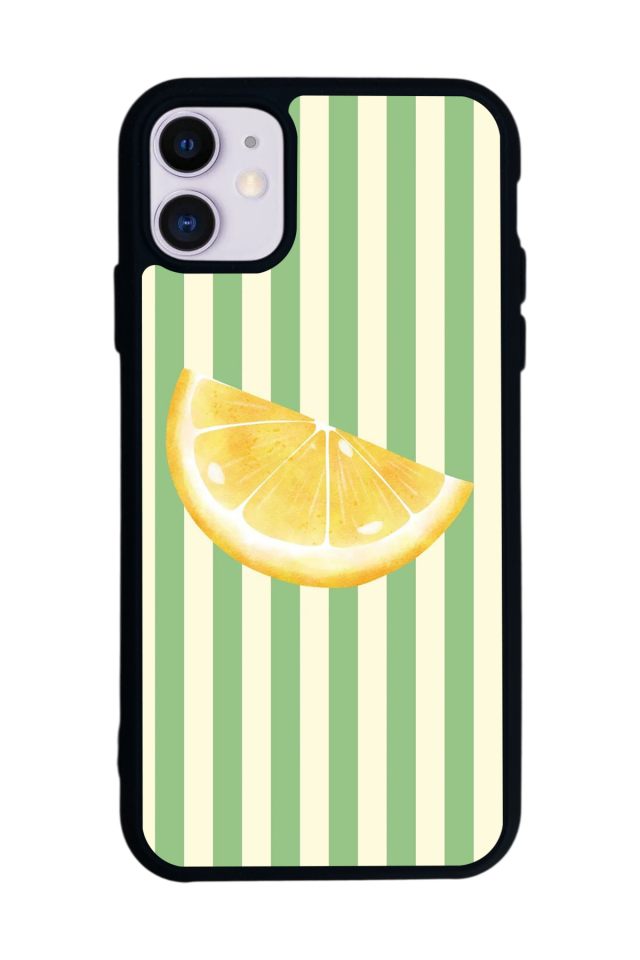 iPhone 11 Uyumlu Limon Tasarımlı Glossy Premium Kılıf