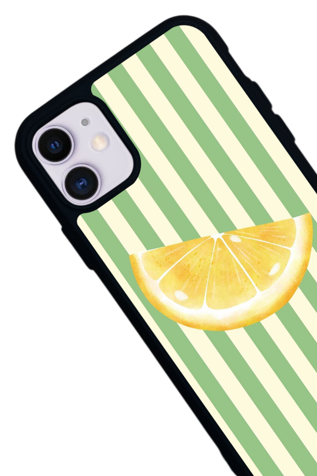 iPhone 11 Uyumlu Limon Tasarımlı Glossy Premium Kılıf