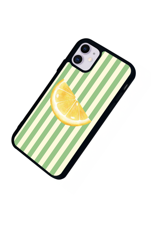iPhone 11 Uyumlu Limon Tasarımlı Glossy Premium Kılıf
