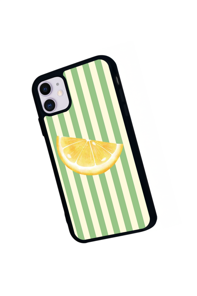 iPhone 11 Uyumlu Limon Tasarımlı Glossy Premium Kılıf