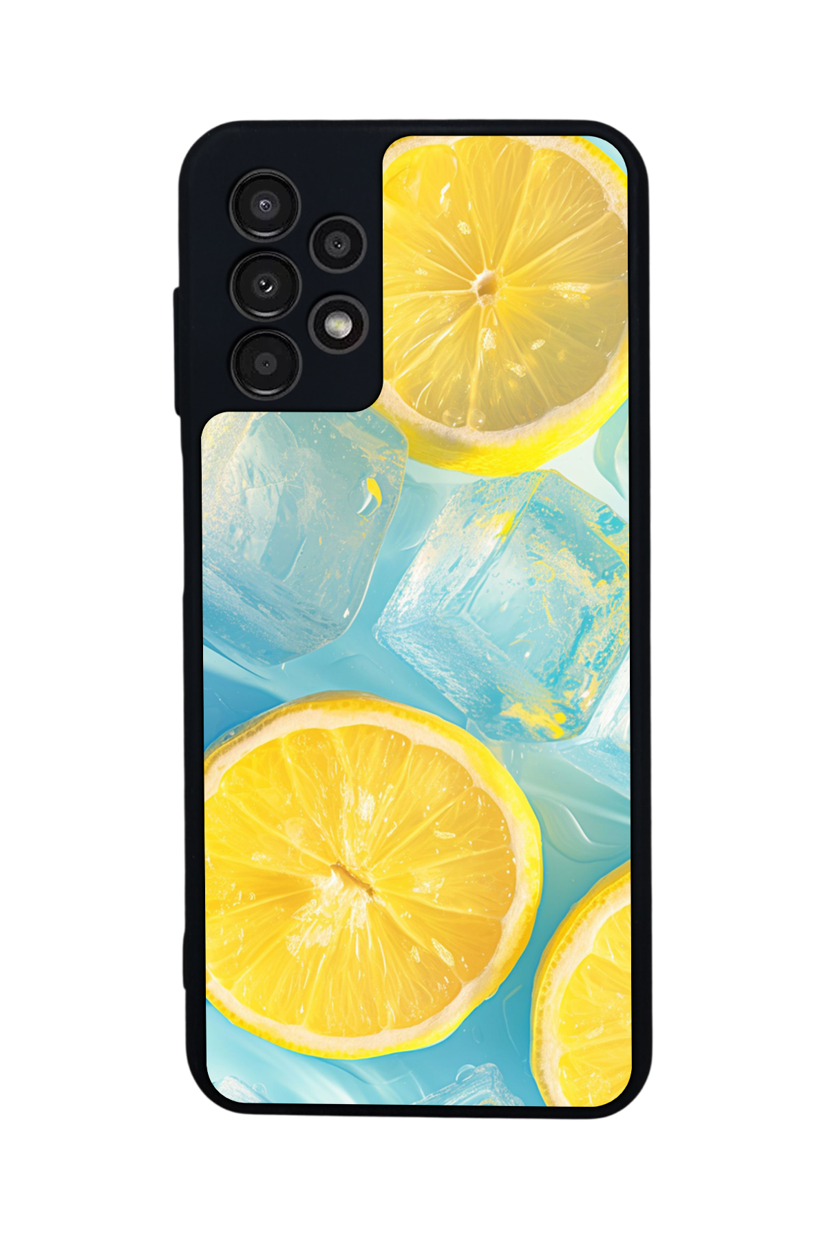 Samsung Galaxy A13 Uyumlu Limon Tasarımlı Glossy Premium Kılıf