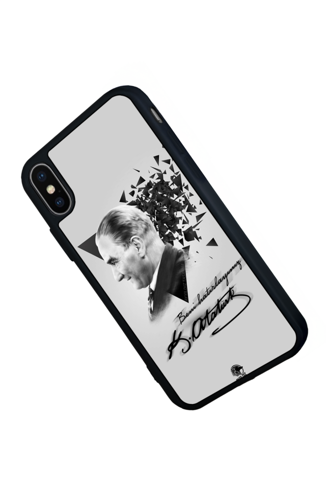 iPhone XS Max Uyumlu Mustafa Kemal Ataturk Tasarımlı Glossy Premium Kılıf