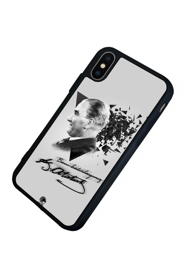 iPhone XS Max Uyumlu Mustafa Kemal Ataturk Tasarımlı Glossy Premium Kılıf