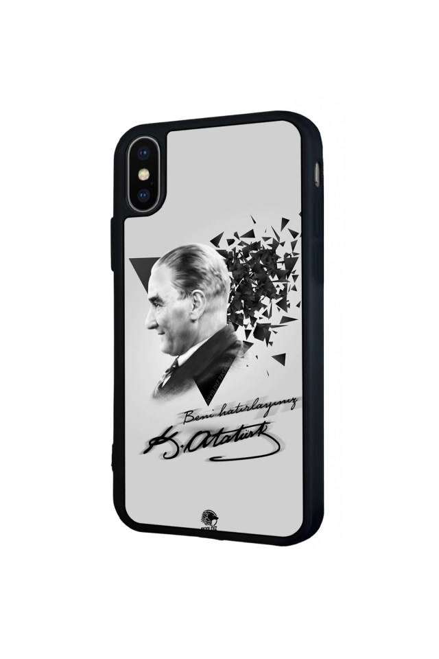 iPhone XS Max Uyumlu Mustafa Kemal Ataturk Tasarımlı Glossy Premium Kılıf