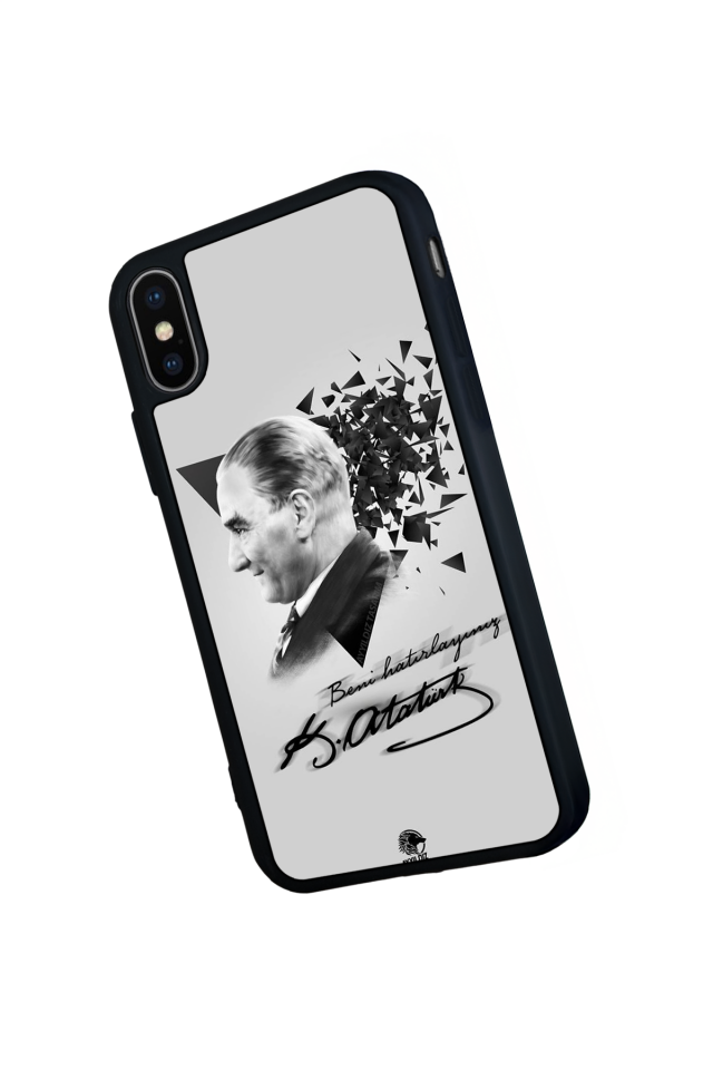 iPhone XS Max Uyumlu Mustafa Kemal Ataturk Tasarımlı Glossy Premium Kılıf