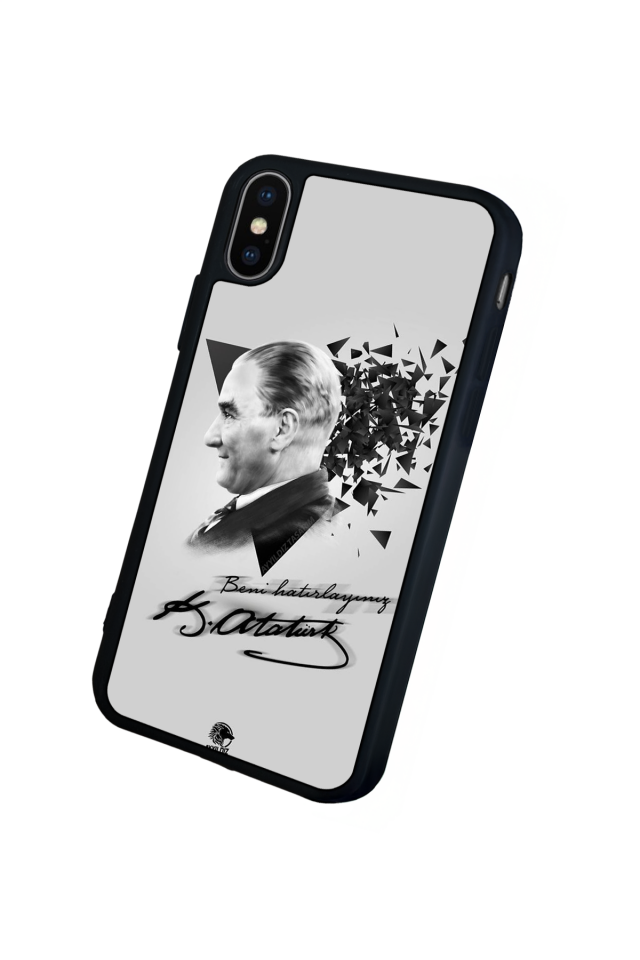 iPhone XS Max Uyumlu Mustafa Kemal Ataturk Tasarımlı Glossy Premium Kılıf