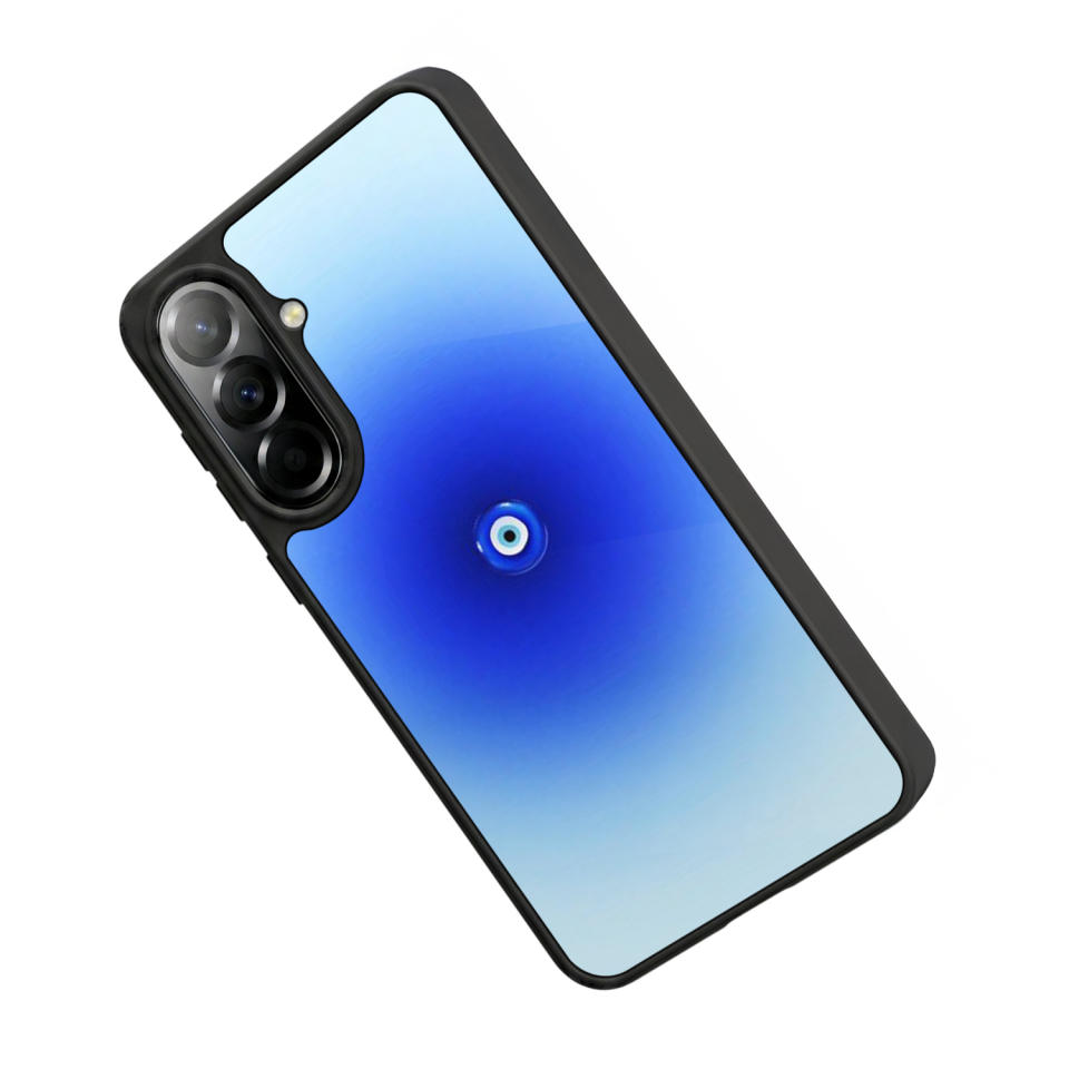 Samsung Galaxy A37 Uyumlu Nazar Tasarımlı Glossy Premium Kılıf