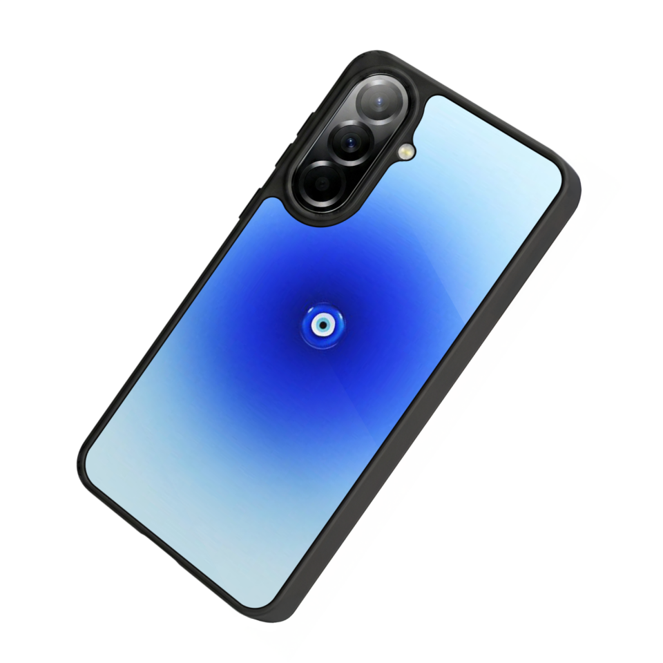 Samsung Galaxy A37 Uyumlu Nazar Tasarımlı Glossy Premium Kılıf