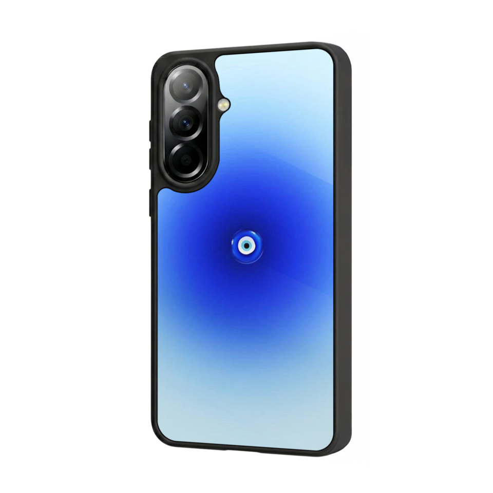 Samsung Galaxy A37 Uyumlu Nazar Tasarımlı Glossy Premium Kılıf