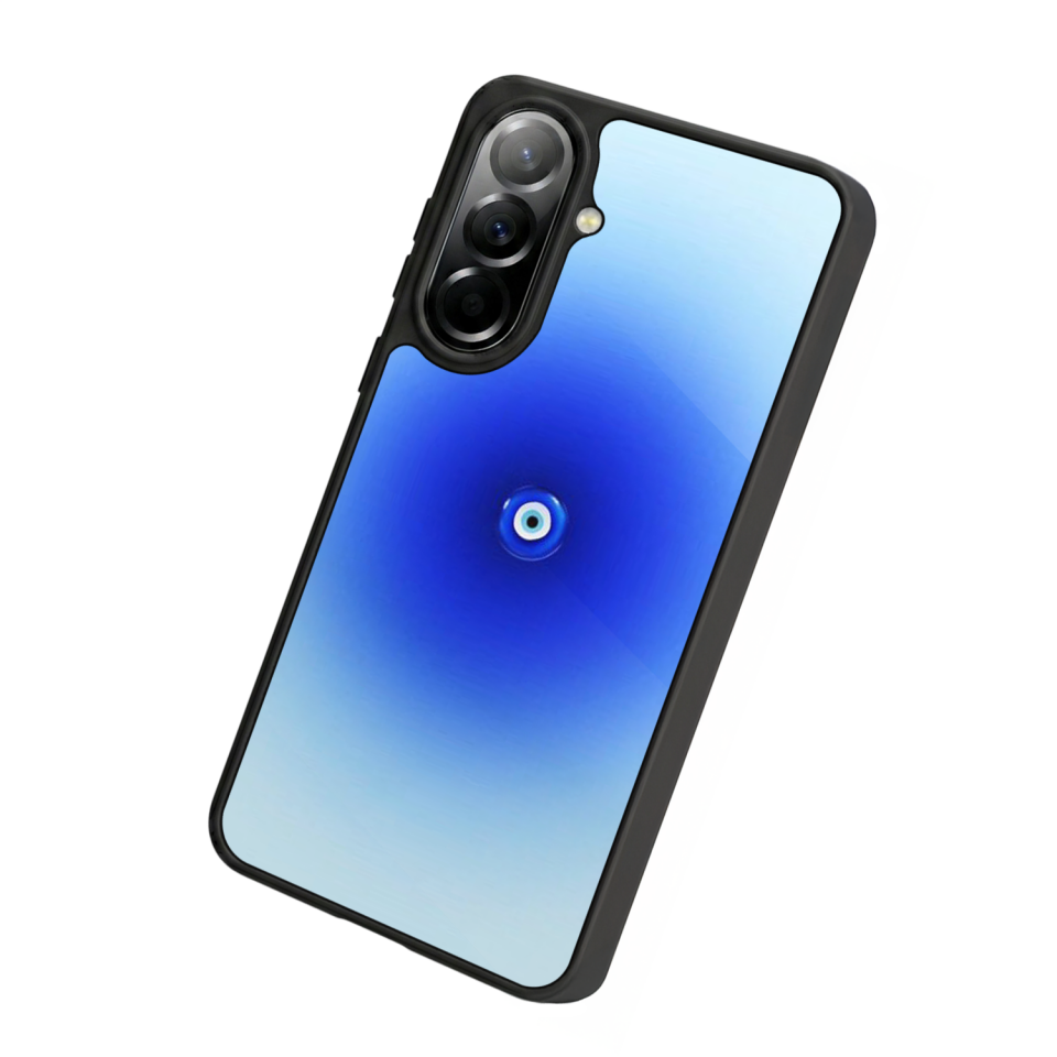 Samsung Galaxy A37 Uyumlu Nazar Tasarımlı Glossy Premium Kılıf