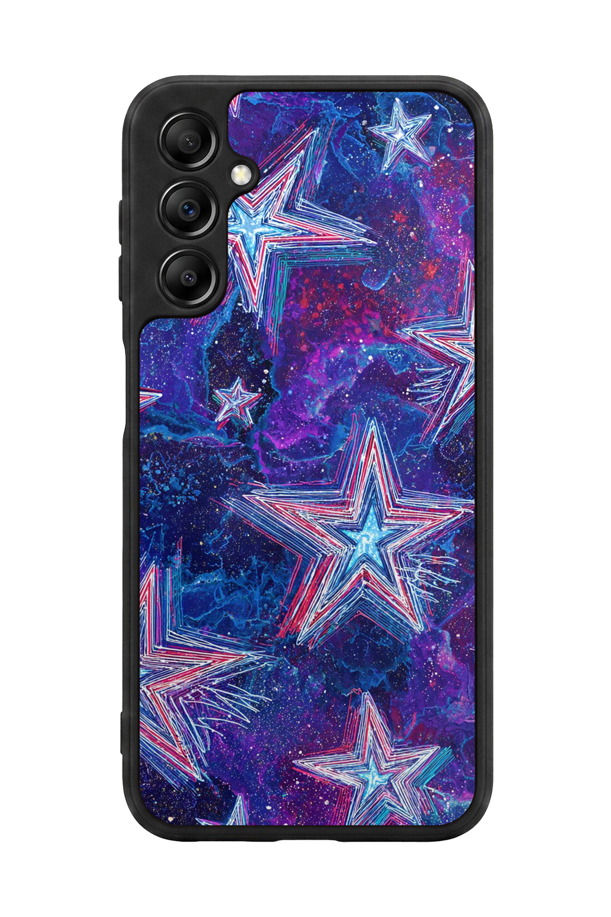 Samsung Galaxy A14 Uyumlu Retro Yildizlar Tasarımlı Glossy Premium Kılıf