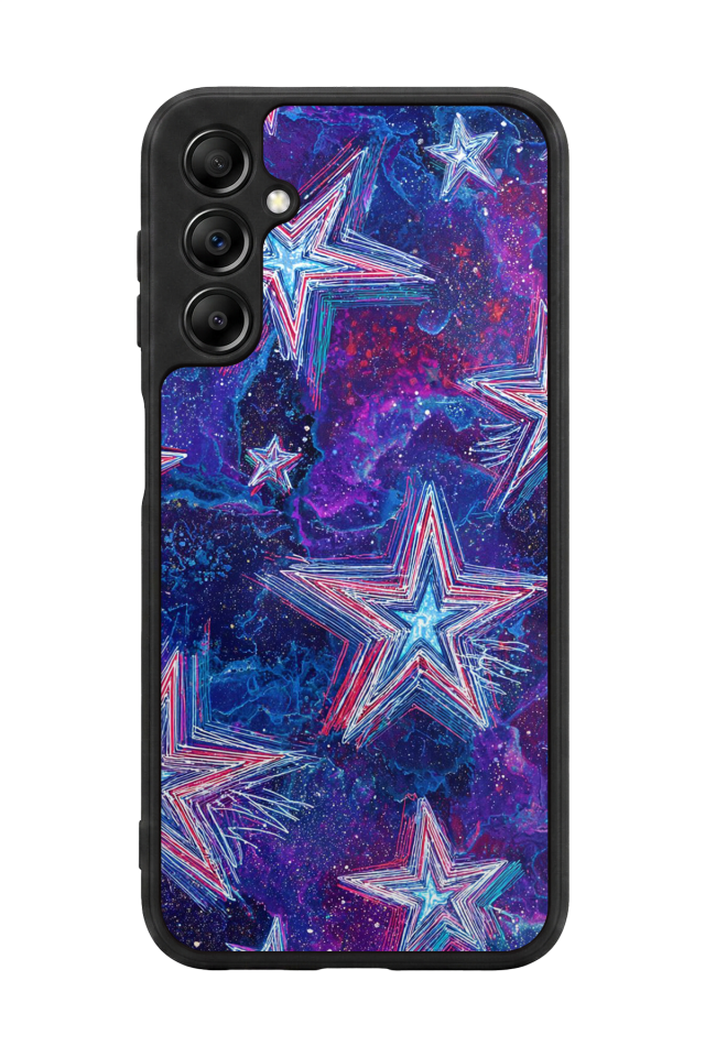 Samsung Galaxy A14 Uyumlu Retro Yildizlar Tasarımlı Glossy Premium Kılıf